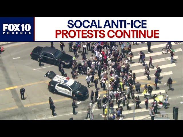 Fourth Day of Los Angeles ICE protests  | FOX 10 Phoenix