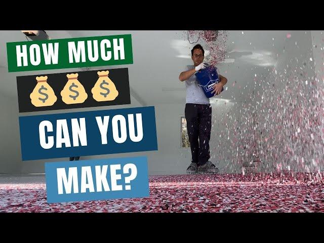 How much MONEY can you make installing EPOXY GARAGE FLOORS? 