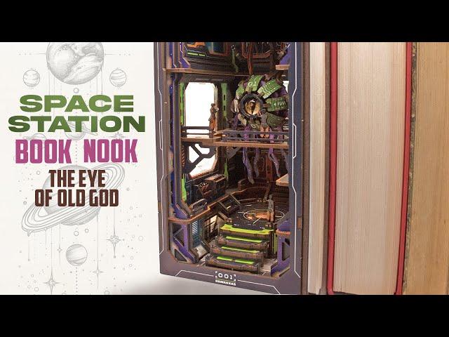   Sci-Fi Space Station  Book Nook Diorama (cutebee booknook kit)