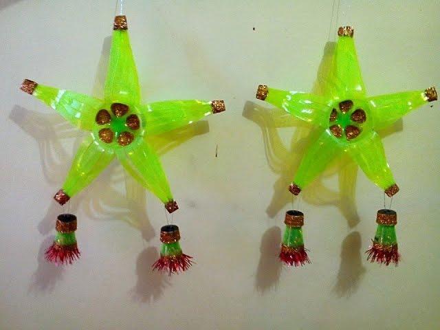 DIY Christmas Lantern / Parol Made of Recycled Plastic Bottle