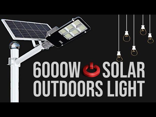 6000W Solar street light? #solarpowered #security