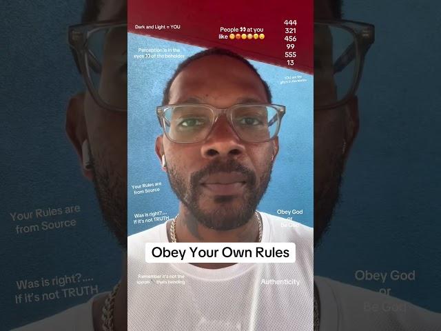 Obey Your Own Rules #motivation #spirituality #rules #matrix #shorts #perception #wisdom