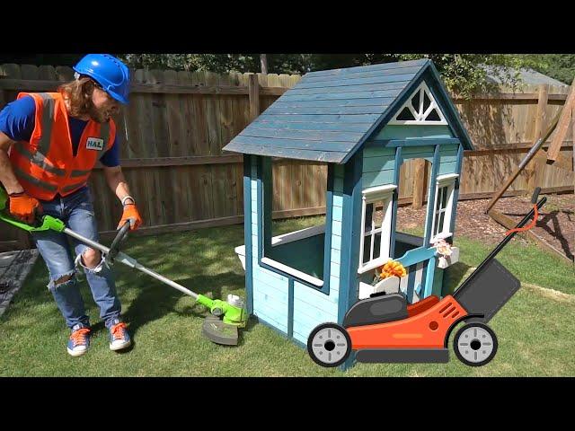 Mowers for Kids | Lawn Work with Handyman Hal | Fun Videos for Kids