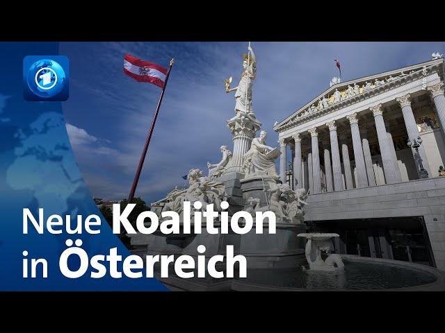 Neue Koalition in Österreich: ÖVP, SPÖ und Neos einigen sich