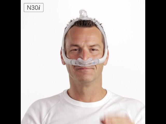 ResMed AirFit™ N30i - Fitting tips for your nasal CPAP mask