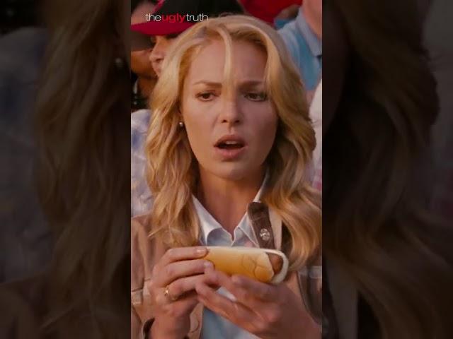 The Ugly Truth: How To Eat A Hot Dog (Katherine Heigl #shorts #short #shortsvideo #comedy )