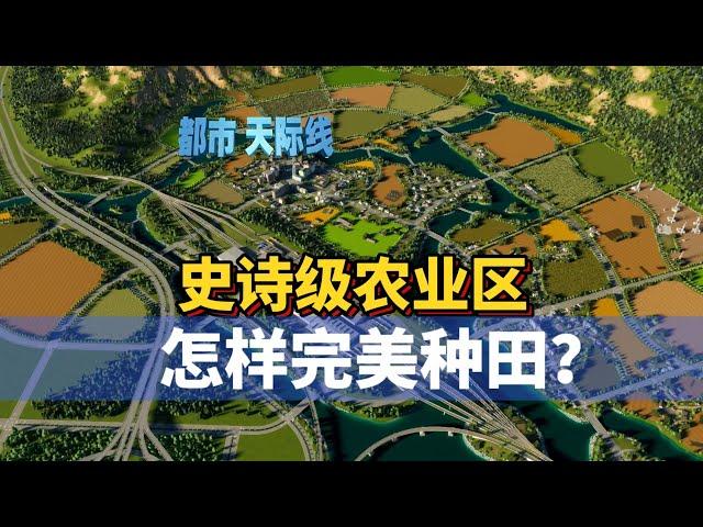 Cities Skylines 2 都市天际线2路网：史诗级农业区 怎样完美种田