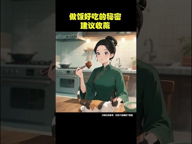 做饭好吃的秘密 建议收藏 #养生 #中國醫 #养生健康 #養生 #養生保健   #古人的智慧 #涨知识 #健康 #饮食
