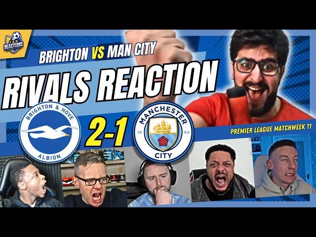 MAN CITY & RIVAL FANS REACTION TO BRIGHTON 2-1 MAN CITY | 24/25 PREMIER LEAGUE