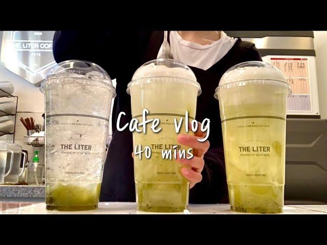 (Eng)Cafe vlog collection of 40minutes / 40mins cafe vlog