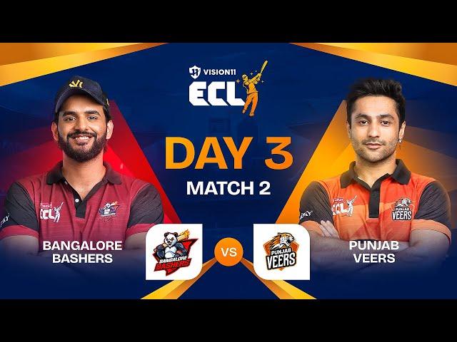 #ECL | Match 6 | Bangalore Bashers vs Punjab Veers | Abhishek Malhan vs Harsh Beniwal