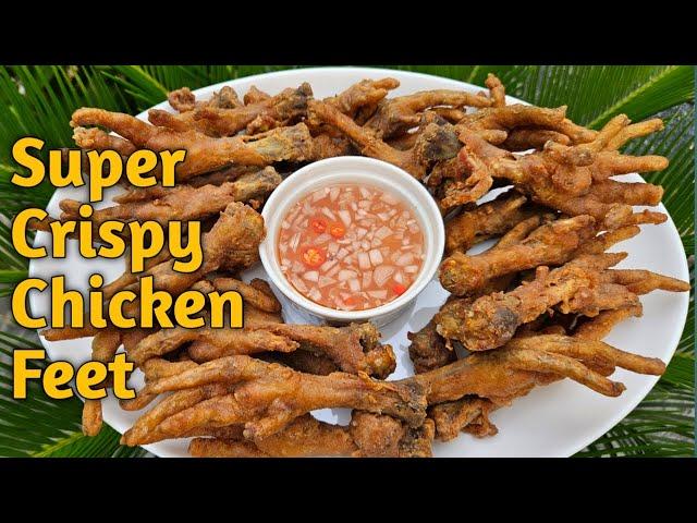 Trending crispy chicken feet. Pati buto ang lutong.