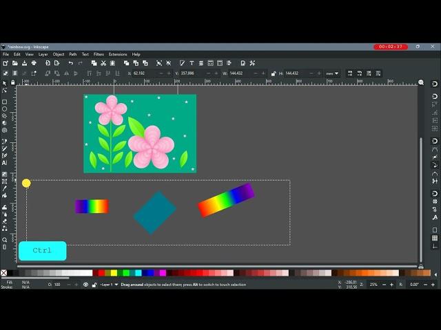 How to Rotate Objects in Inkscape