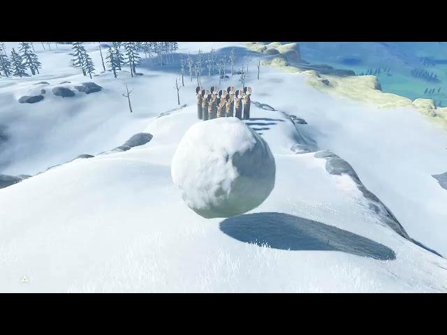 BotW Best Snow Bowling Position