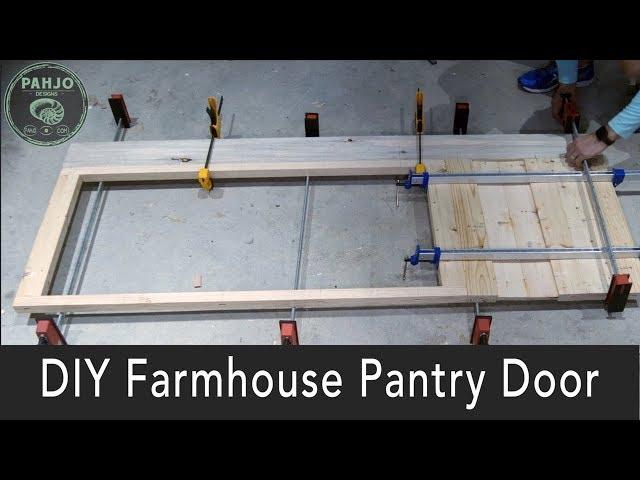 DIY Farmhouse Pantry Door with Glass (Simple Tutorial)