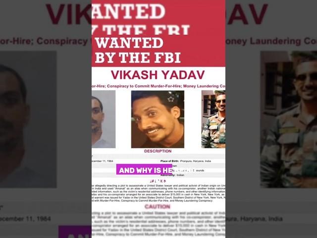 Vikas Yadav: Wanted by the FBI! #fbi #raw  #vikasyadav #fbimostwanted