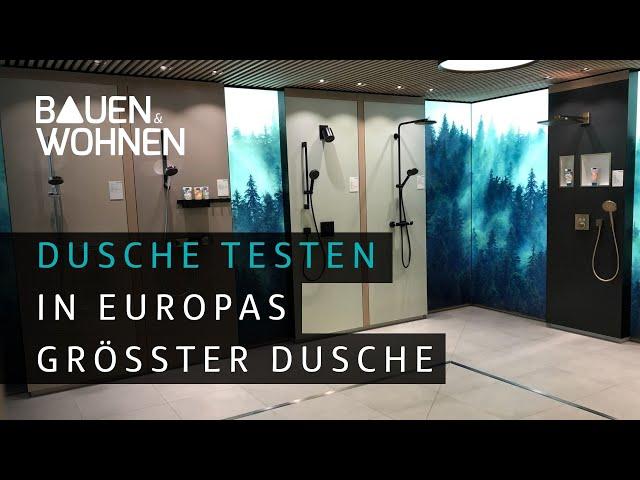 Badezimmer: Dusche testen - in Europas größter Dusche I BAUEN & WOHNEN