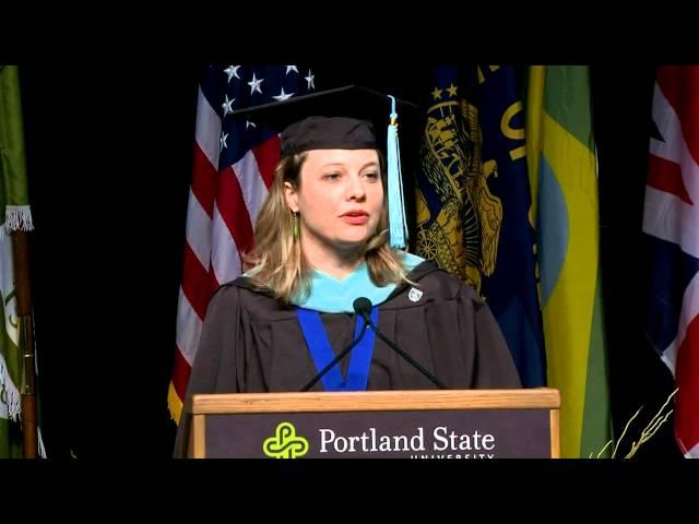 PSU Spring Commencement 2012 - Student Speaker Emily Coleman