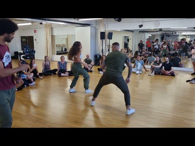 Pedrinho and Beatriz, Brazilian zouk demo at Helsinki Zouk Festival 2024