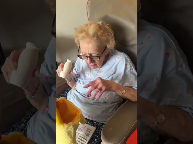Norma LOVES her chicken bag 