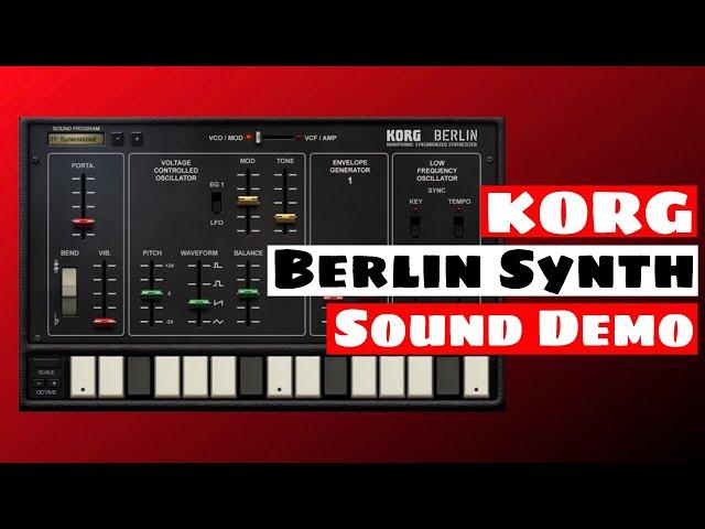 KORG Gadget Berlin Mono Synthesizer - Sound Demo | SYNTH ANATOMY