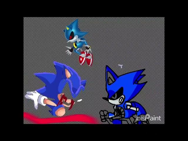 metal sonic vs sonic.exe speedpaint #sonicexe #sonic
