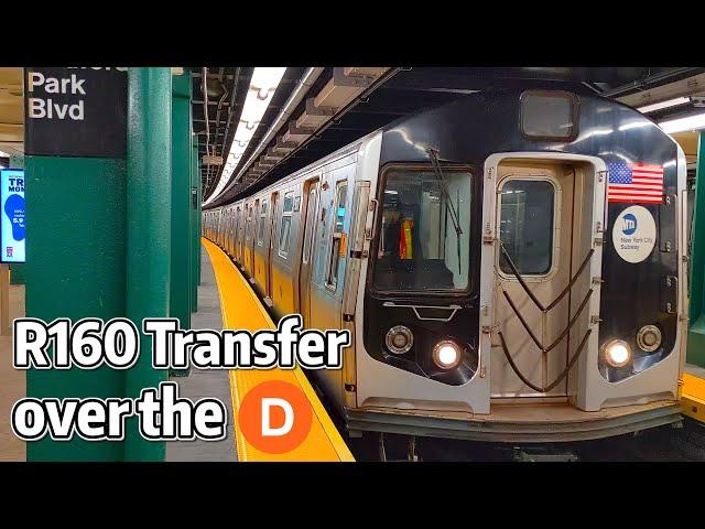 ⁴ᴷ⁶⁰ R160 Transfer from Concourse Yard passing Bedford Park Boulevard