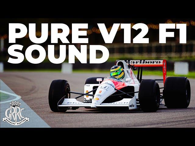 PURE SOUND | Ayrton Senna's V12 McLaren Mp4/6 F1 championship winner screams round Goodwood | 78MM