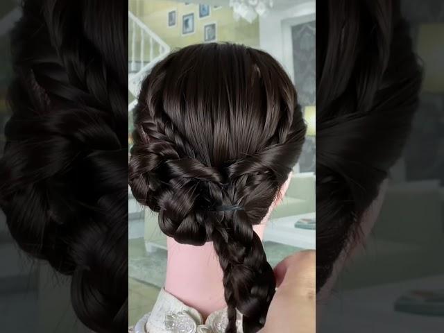 Braided hairstyle . #youtubeshorts #hairstyle #shortvideo #hair #shortsviral