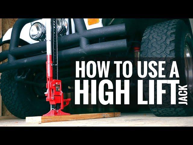 How To Use a High Lift Jack