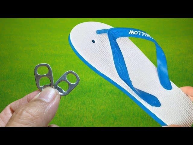 Don't throw away your sandals anymore! 8 simple repair ideas to help you save money