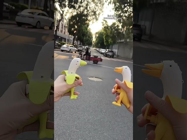 Quack up your summer with the banana duck water gun!