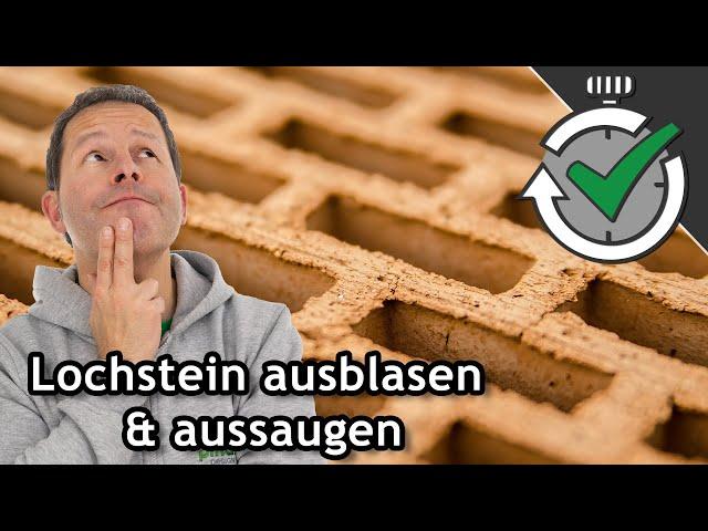 Muss eine Bohrung in Lochstein ausgeblasen & ausgesaugt werden? | Quick Tips ️ Pina