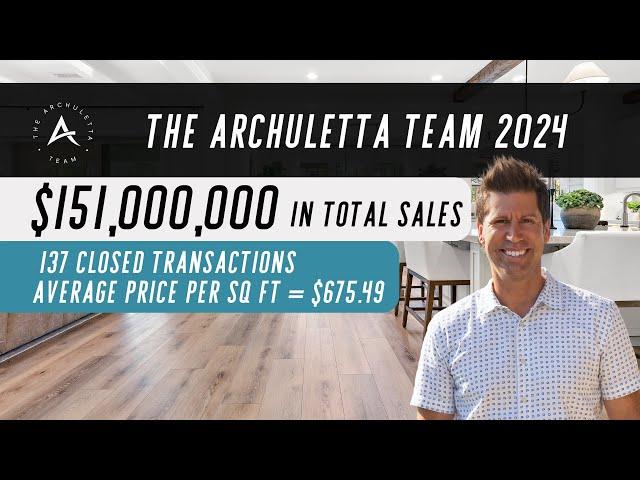 The Archuletta Team Year are Top South OC REALTORS in 2024 #ocrealtor
