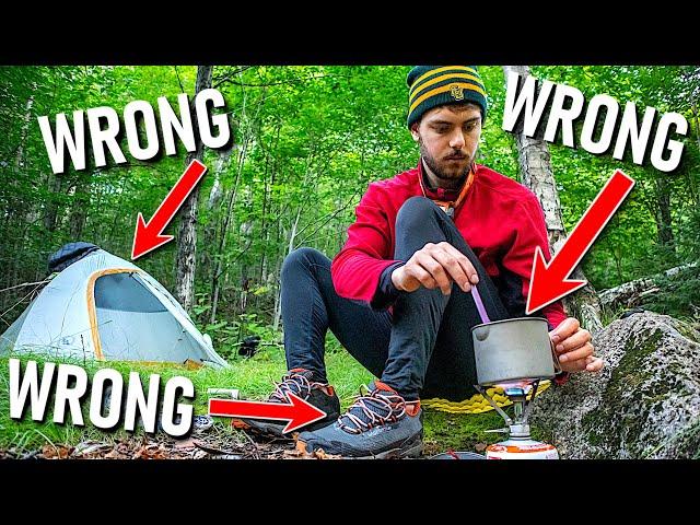 5 Backpacking Mistakes I made for YEARS that were STUPID as hell