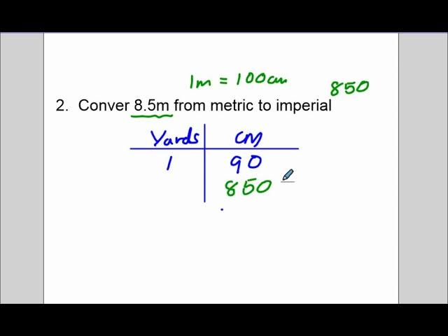 Converting metric and imperial