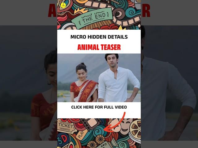 MIND BLOWING HIDDEN DETAILS: ANIMAL Teaser ( Telugu) #Telugumovies #jalsapedia