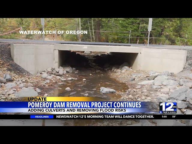 Flood risk reductions, irrigation work on Pomeroy Dam removal