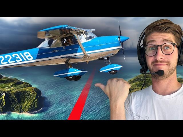 I did an international water crossing in my tiny plane!