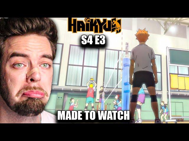 THE SPLIT STEP!!! COLLEGE VOLLEYBALL PLAYER REACTS TO HAIKYUU S4 E3