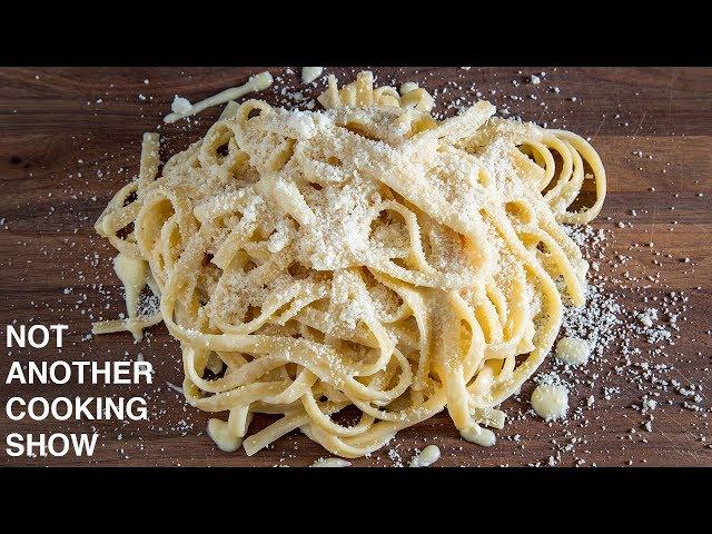 the ORIGINAL 3 ingredient FETTUCCINE ALFREDO recipe WITHOUT CREAM