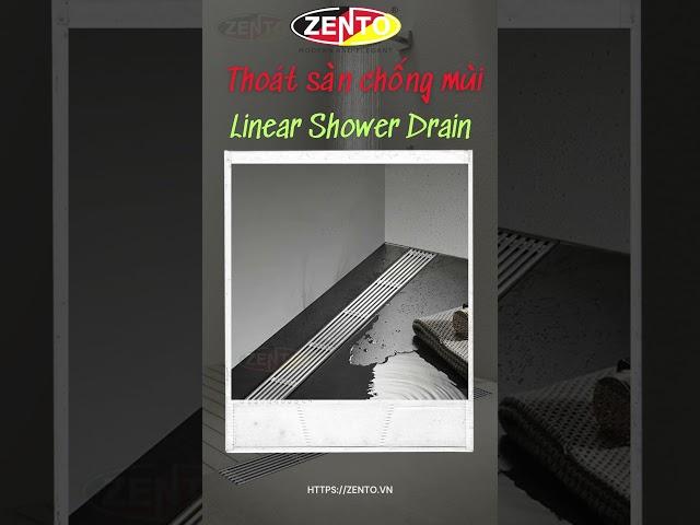 Thoát sàn chống mùi Linear Shower Drain ZT550-120AV (100x1200mm)  #zento #thoátsàn