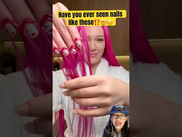 The most unique nails ever  #shorts #nails #unique #beauty