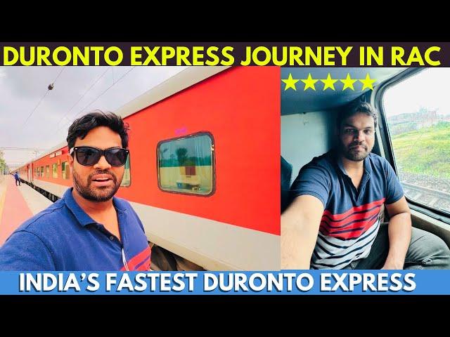 25Hours in DURONTO EXPRESS Train Journey in 2AC with RAC Ticket | FASTEST DURONTO Train Food Review