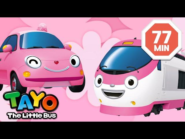 Tayo English Episode | Pink Vehicles Compilation | Cartoon for Kids | Tayo Episode Club