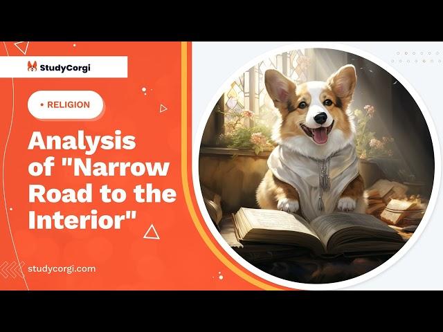 Analysis of "Narrow Road to the Interior" - Essay Example