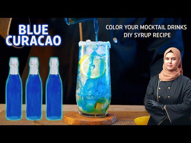 DIY Blue Curacao Syrup at Home | Vibrant Splash of Color to Your Mocktail Drinks