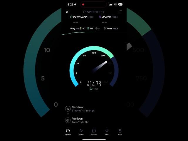 Verizon 5G Speed Test at 41 N Main St Carbondale PA 18407 Pennsylvania