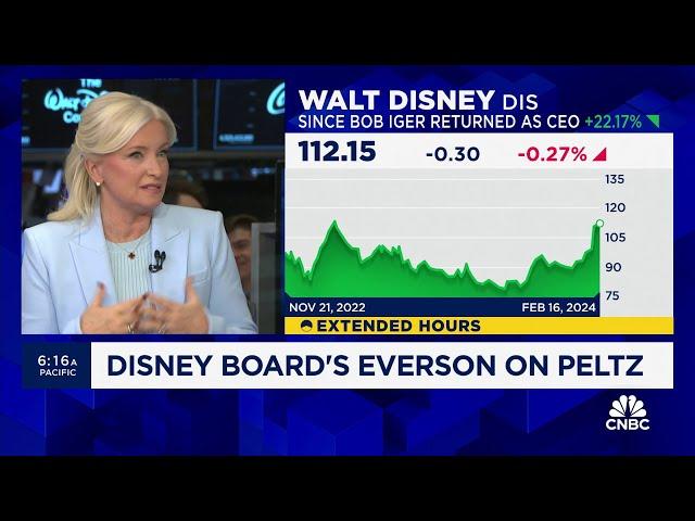 Disney CEO Bob Iger has fundamentally restructured the company, says board member Carolyn Everson