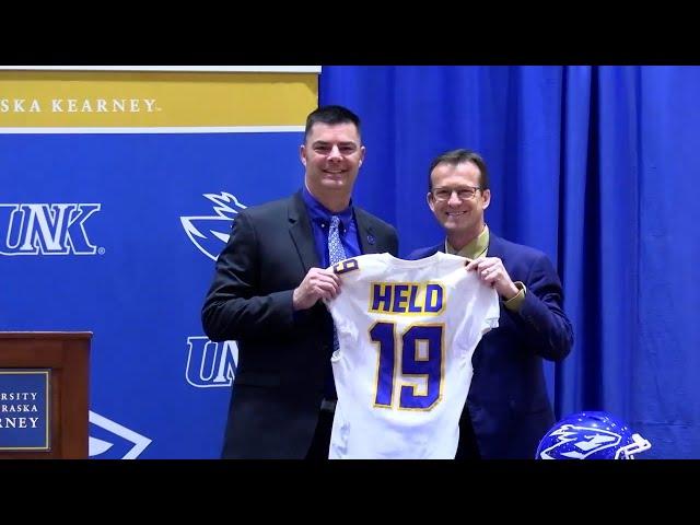 Ryan Held formally introduced as 19th head football coach at UNK